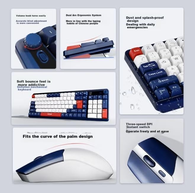 Founder KM650 Wired USB Keyboard & Mouse Combo