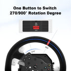 PXN V10 Force Feedback Racing Wheel, 900° with Pedals & Shifter – PC, Xbox, PS4