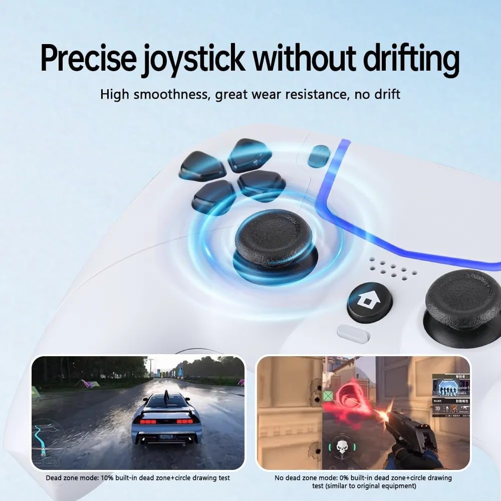 Wired PS5 Controller Keine Drift — PS Gamepad for PC, Dual Vibration