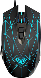 Aula S50 Wired Gaming Mouse with RGB Lighting
