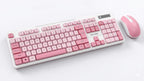 ERAZER KN300S Wireless Keyboard and Mouse Combo, 2.4G USB, Pink