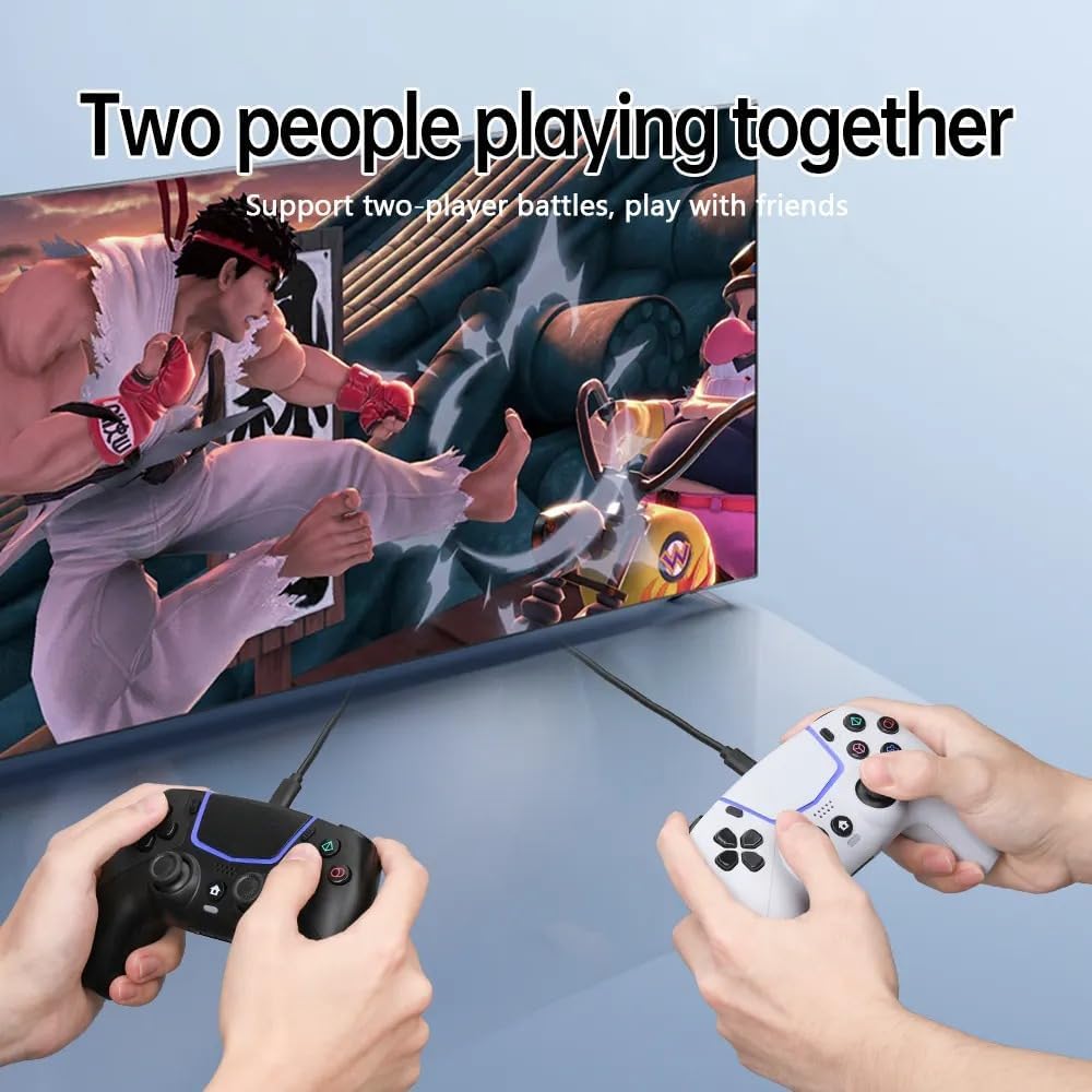 Wired PS5 Controller Keine Drift — PS Gamepad for PC, Dual Vibration