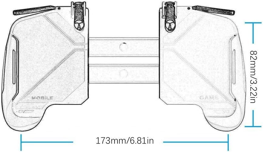 AK16 L1R1 Mobile Gamepad Grip with Joystick & Triggers