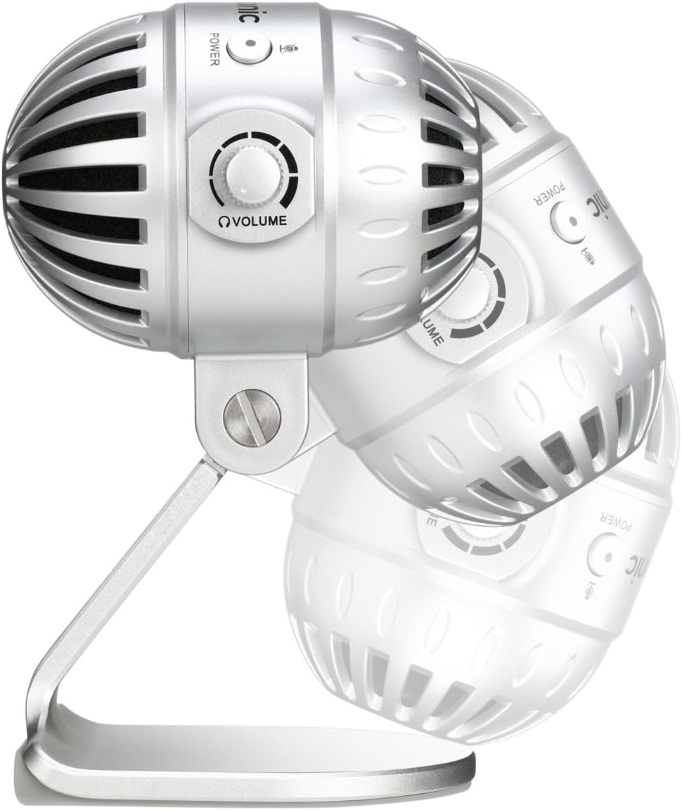 Saramonic SmartMic MTV500 USB Desktop Studio Microphone, Silver