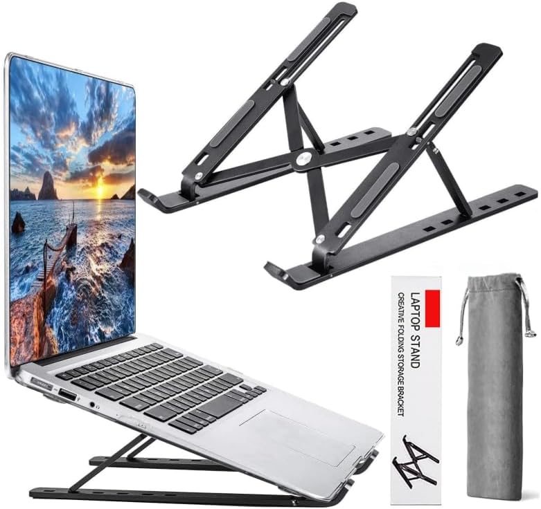 Adjustable Aluminum Foldable Laptop Stand for 10-15.6"