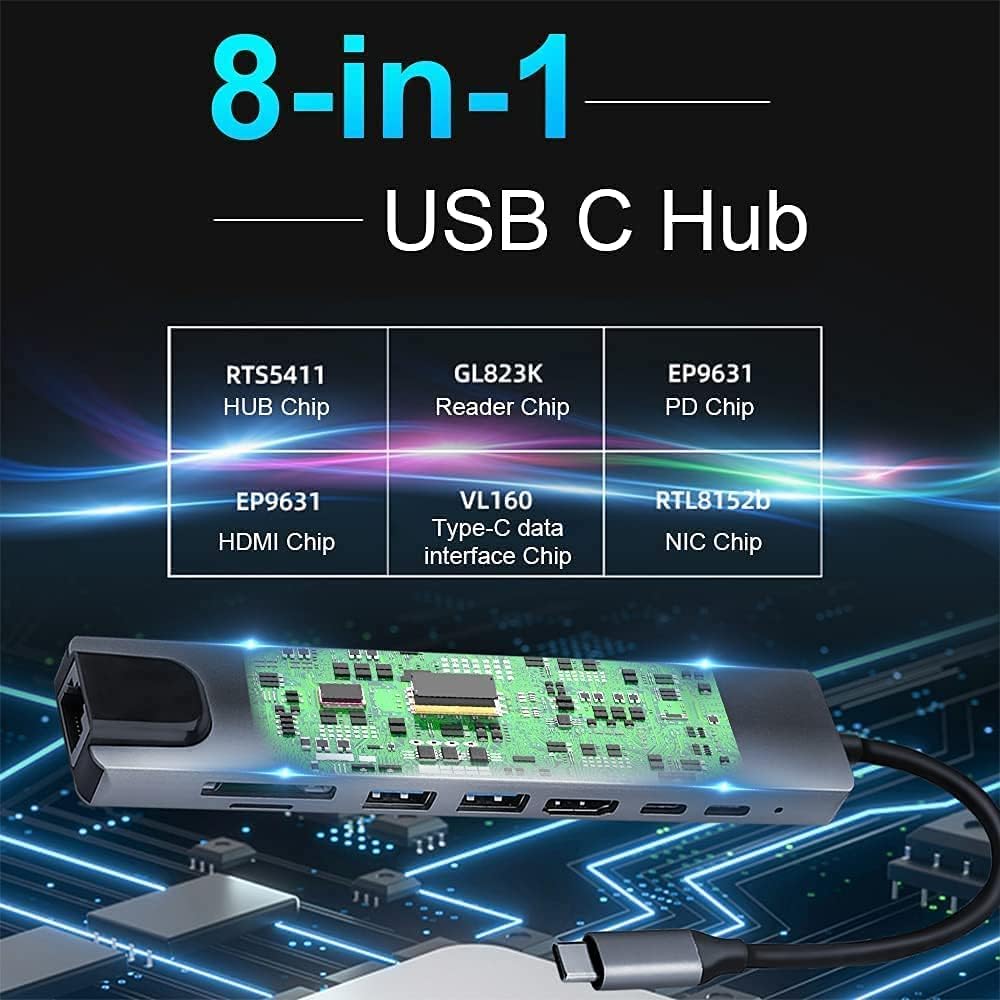 8-in-1 Type-C USB Hub