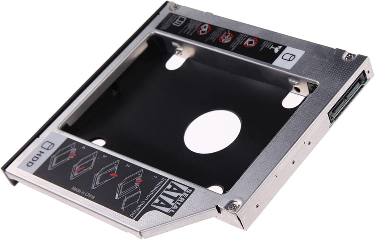 Hard Drive Caddy Tray SATA to SATA 2nd HDD/SSD Adapter