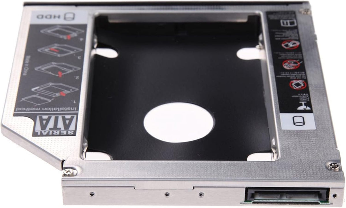 Hard Drive Caddy Tray SATA to SATA 2nd HDD/SSD Adapter