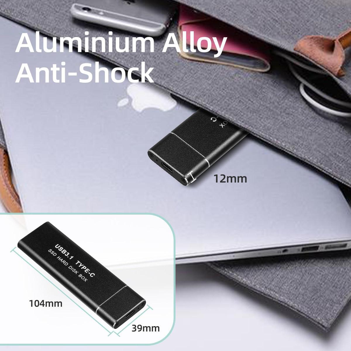 M.2 NVMe Enclosure USB 3.1 Gen 2 (2230-2280)