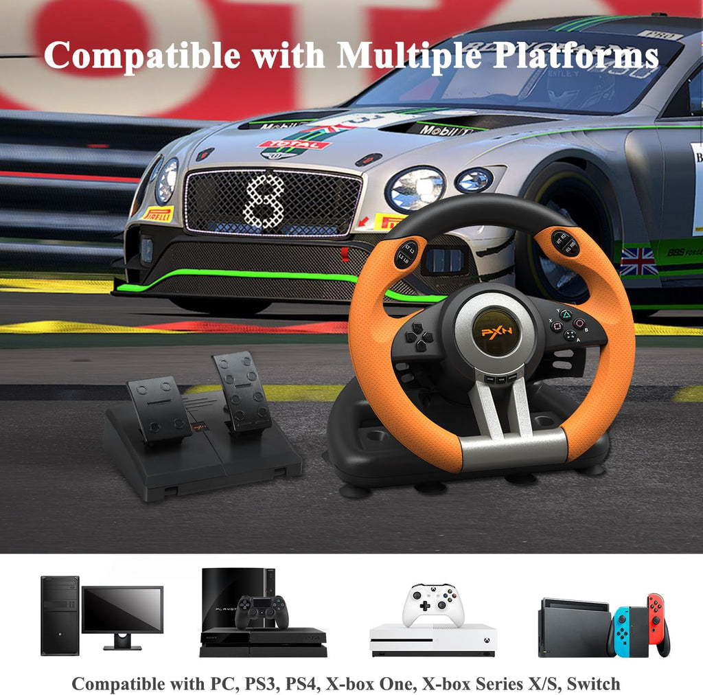 PXN V3 Pro Racing Wheel (Orange)