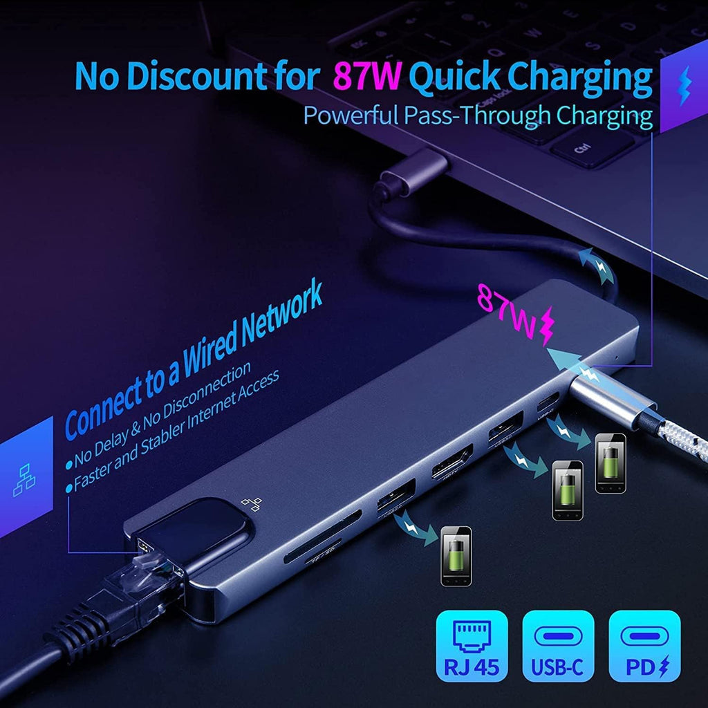 8-in-1 Type-C USB Hub
