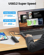 ORICO M.2 NVMe & SATA Enclosure SSD-PWDM2G2A