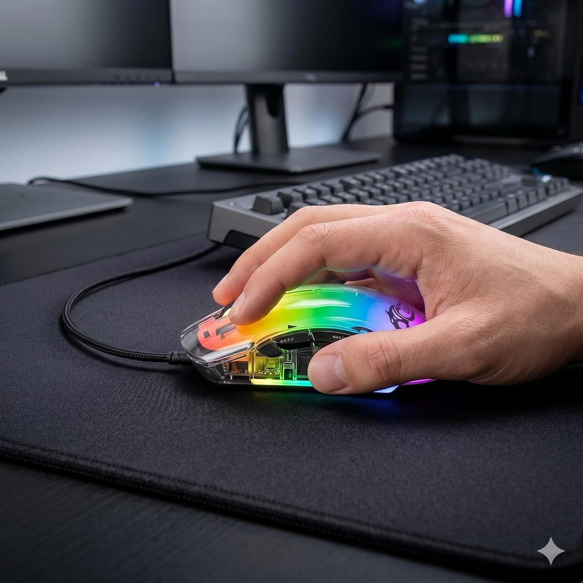 COUGAR-EGY Z700 Wired Gaming Mouse, 12800 DPI RGB