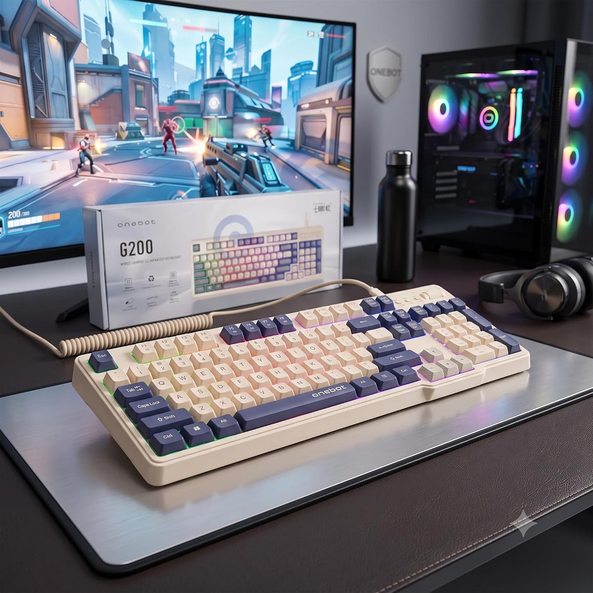 G200 Wired RGB Gaming Illuminated Keyboard | RGB Backlit