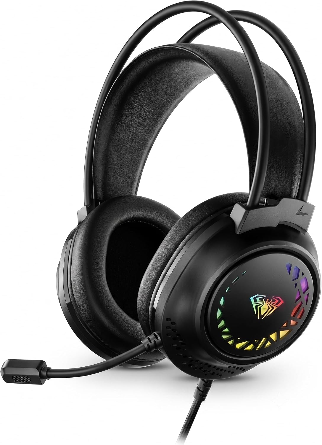 AULA S611 Gaming Wired Headset, Stereo Sound Black