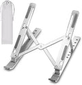 Adjustable laptop stand, portable aluminium laptop riser laptop holder for desk, foldable ventilated cooling computer support stand for apple macbook pro/air, hp, sony, dell, more 10-15.6''