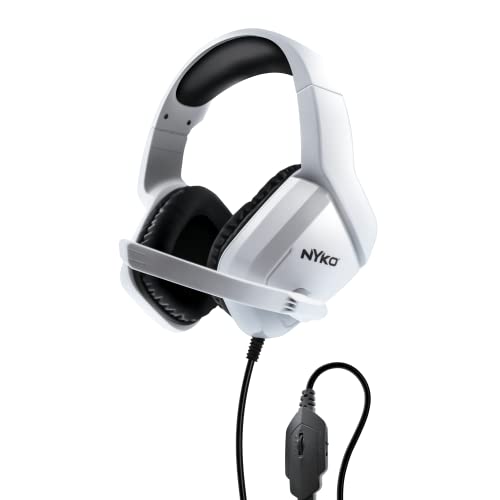 Nyko Np5-4500 Wired Headset for PlayStation 5 with Adjustable Headband, In-Line Volume Control, and Padded Earcuffs