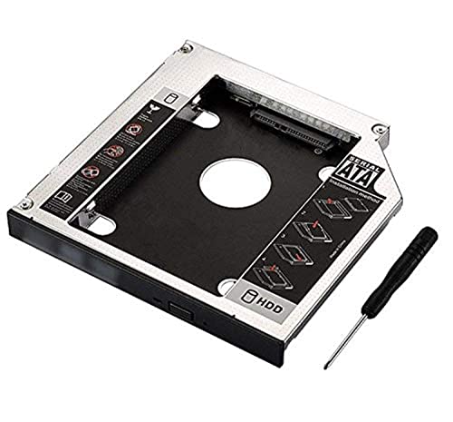 12.7mm Optical Bay SATA Aluminum 2nd SSD/HDD Caddy