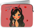 Cougar-EGY printed laptop sleeve 15.6 & 15 inch Protective Case with Zipper Carrying Bag laptop sleeve laptop sleeve laptop sleeve 15.6 & 15 inch-Tat Casual Laptop Sleeve (Romantic girl (lsc7))