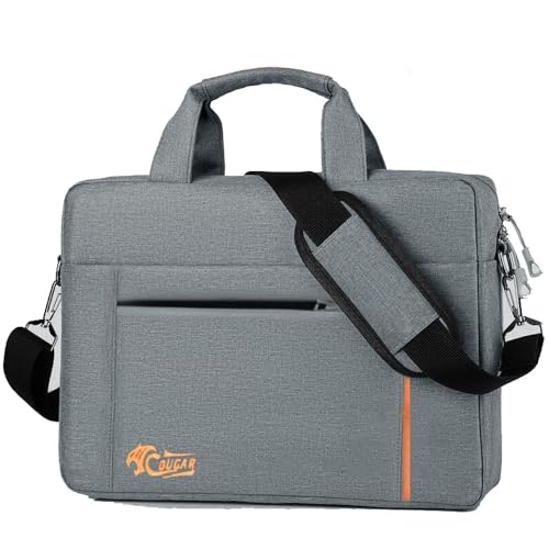 laptop & Briefcase Bag for laptop, shoulder bag for men fits up to 15.6" (01- Grey)